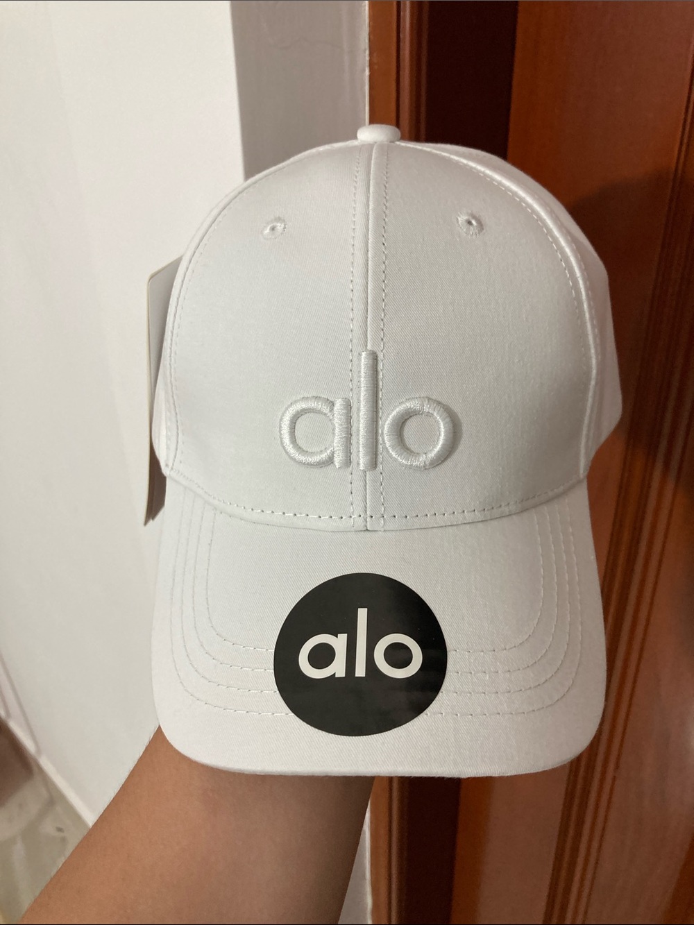 ALO Yoga White Logo Baseball Cap